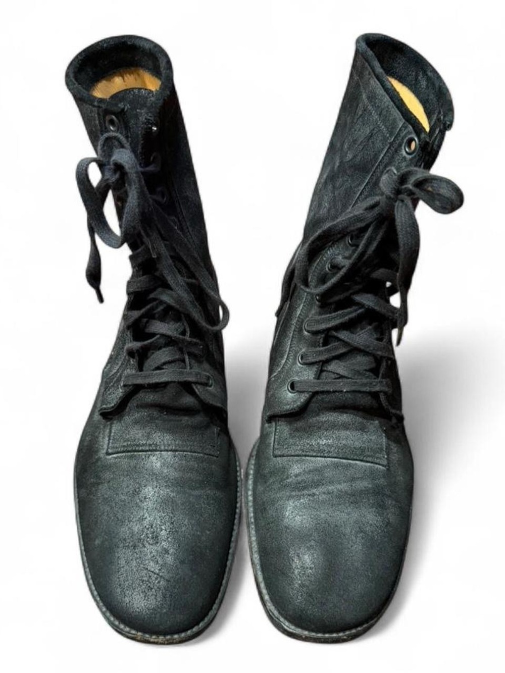 Maison Margiela Distressed Suede Combat Boots - Picture 4 of 8